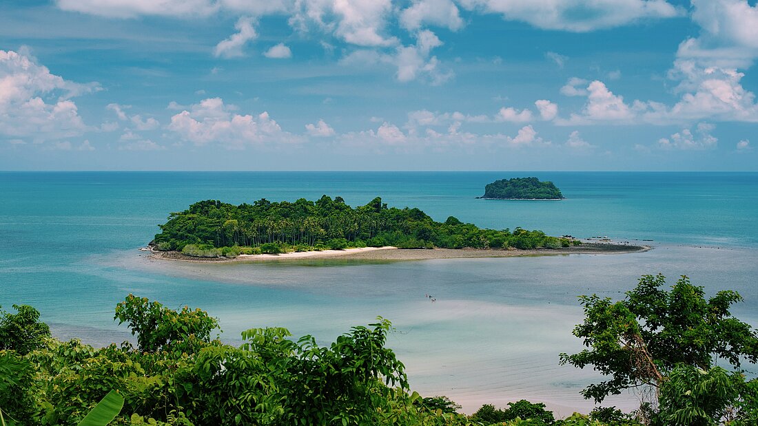 Thailändische kleine Insel Kai Bae View Point, Ko Chang, Thailand
