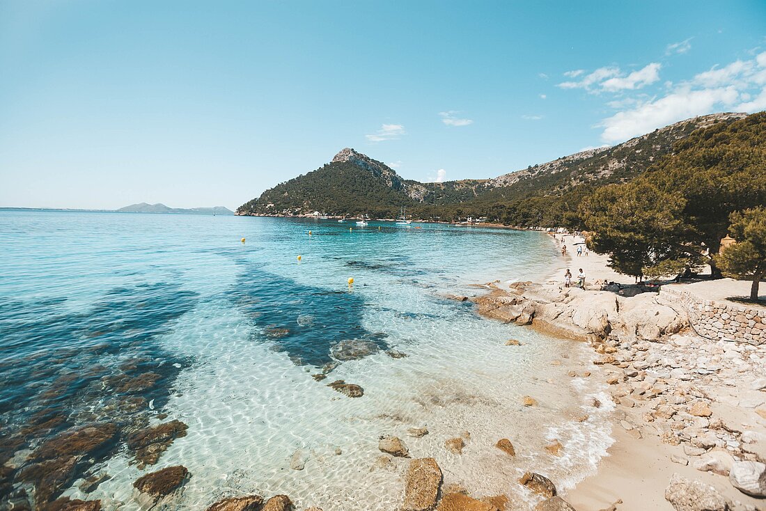 Bucht auf Mallorca touristische Bucht auf Mallorca